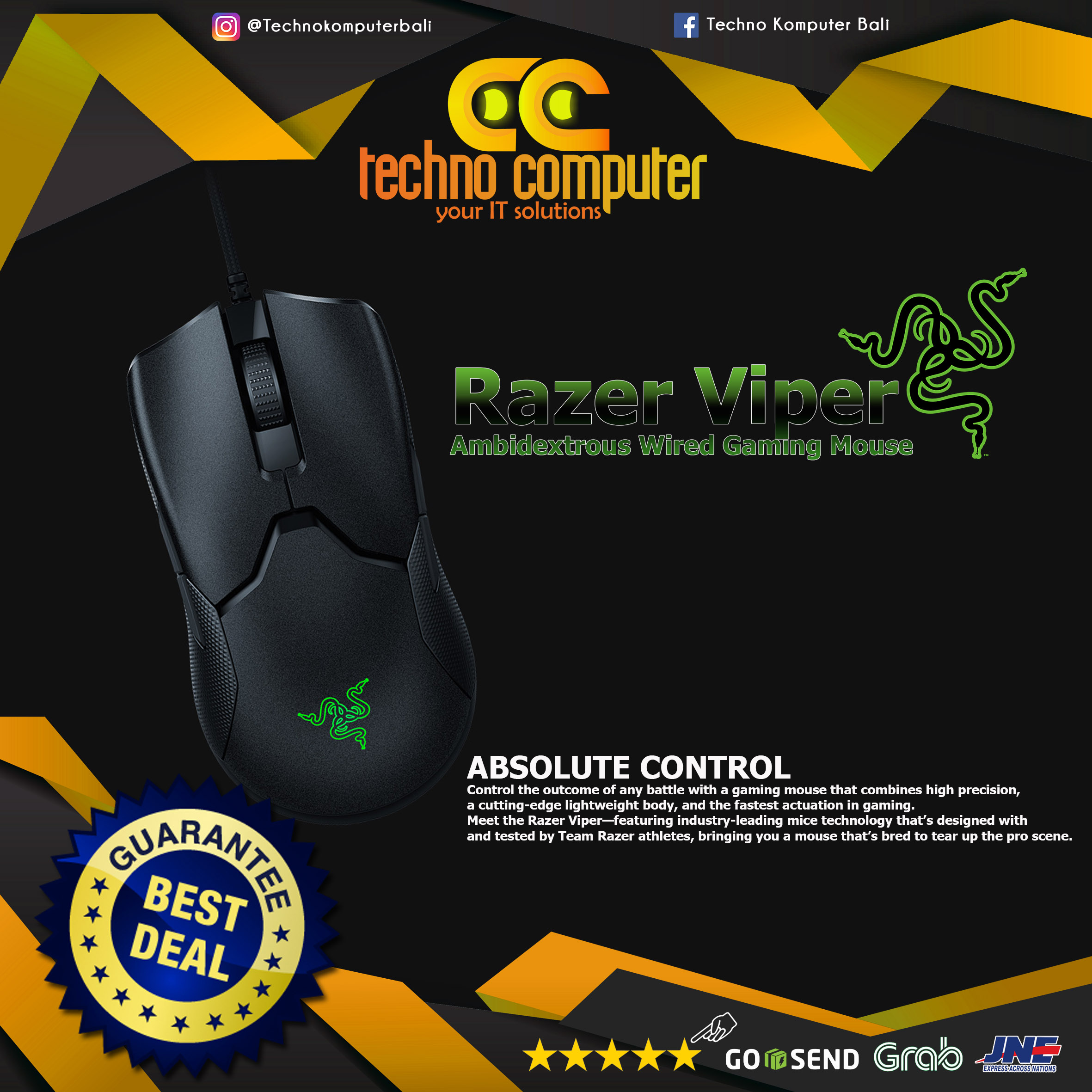 RAZER Viper Ambidextrous - Gaming Mouse