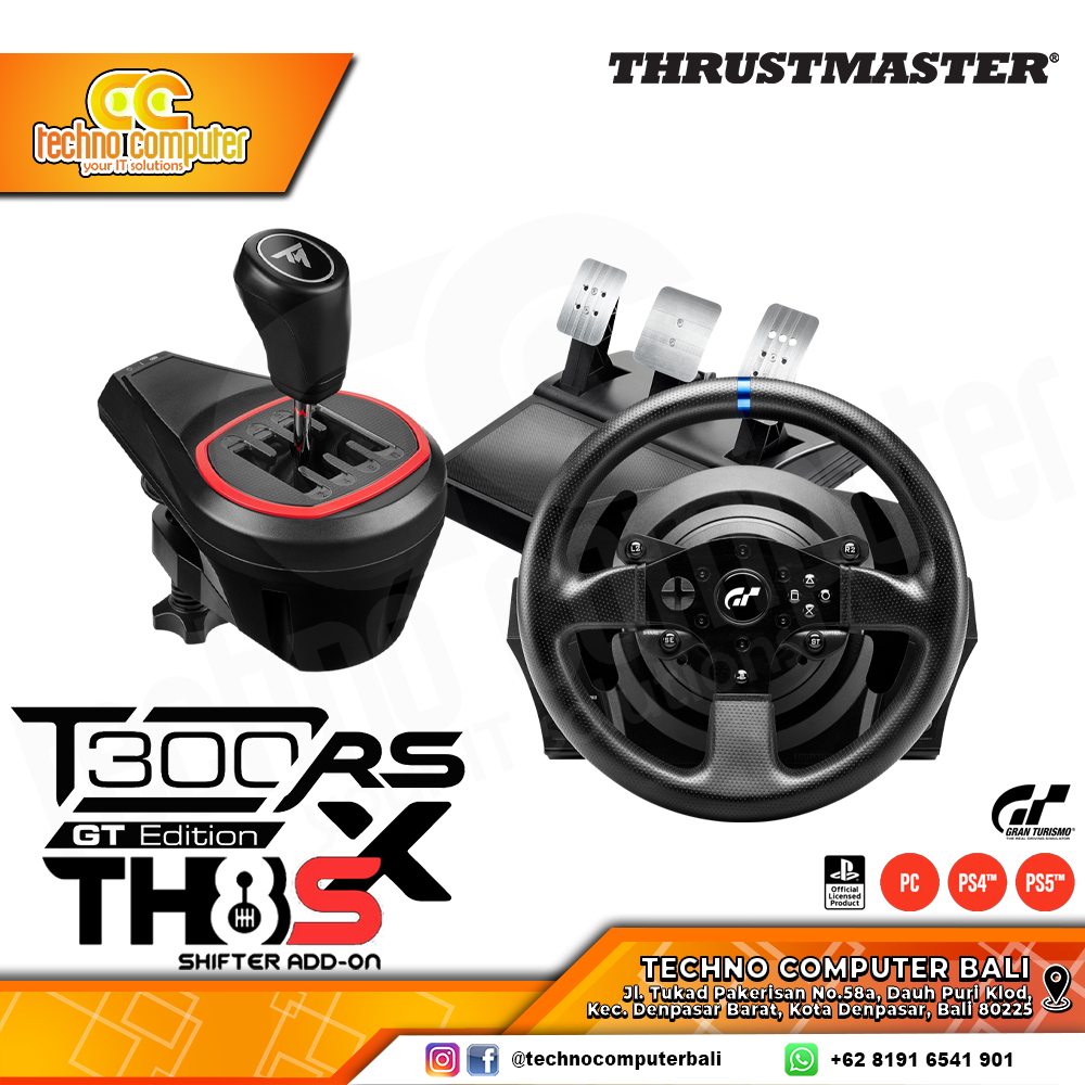 THRUSTMASTER BUNDLE - T300 RS GT Edition x TH8S Shifter Add On