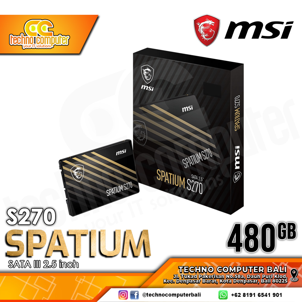 SSD MSI SPATIUM S270 SATA III 2.5 inch - 480GB