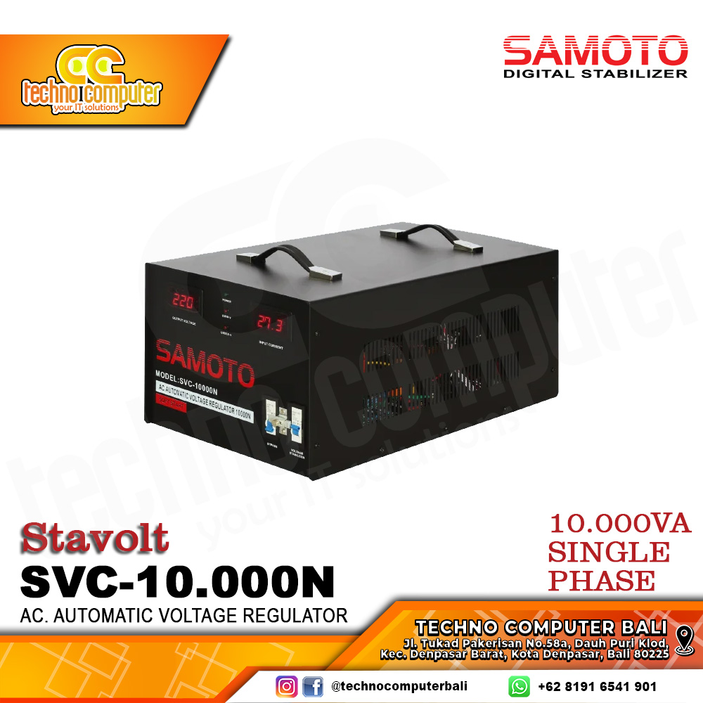 STABILIZER SERVO MOTOR SAMOTO SVC-10.000VA
