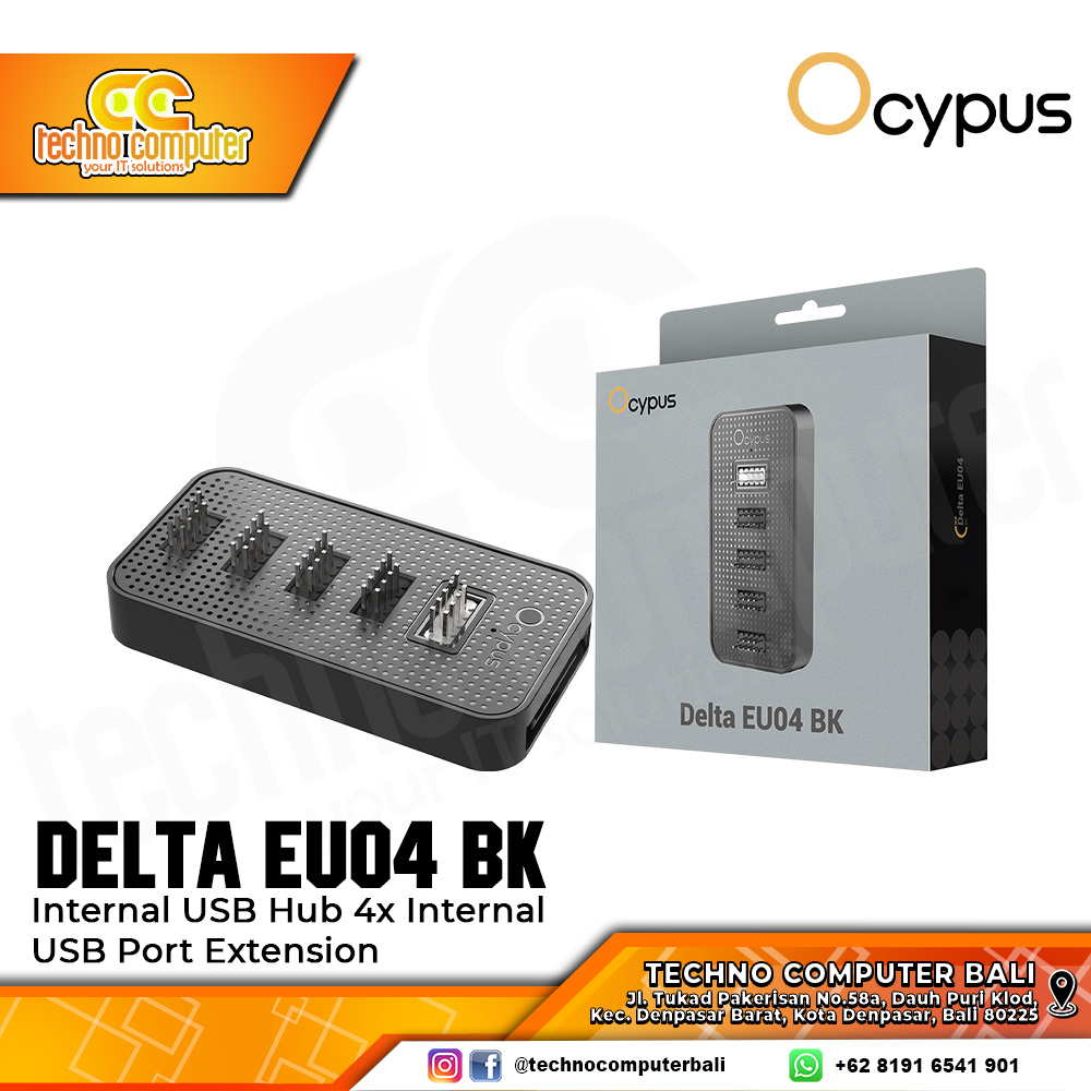 OCYPUS Delta EU04 Internal USB Hub 4x Internal USB Port Extension
