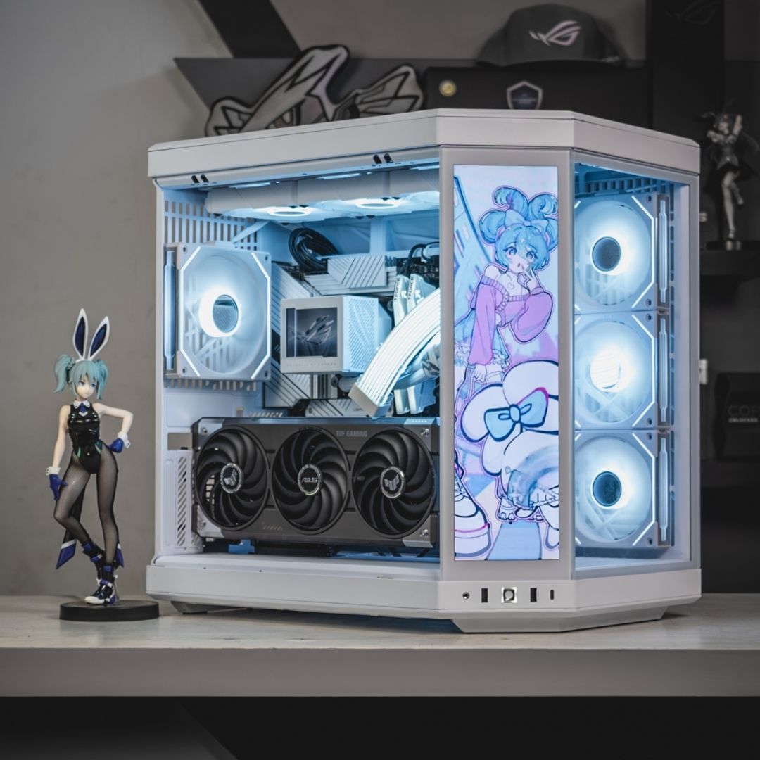 PC GAMING & MULTIMEDIA / CORE I9-14900K / ASUS TUF RTX 5070 TI / HYTE Y70 Touch Infinite Snow