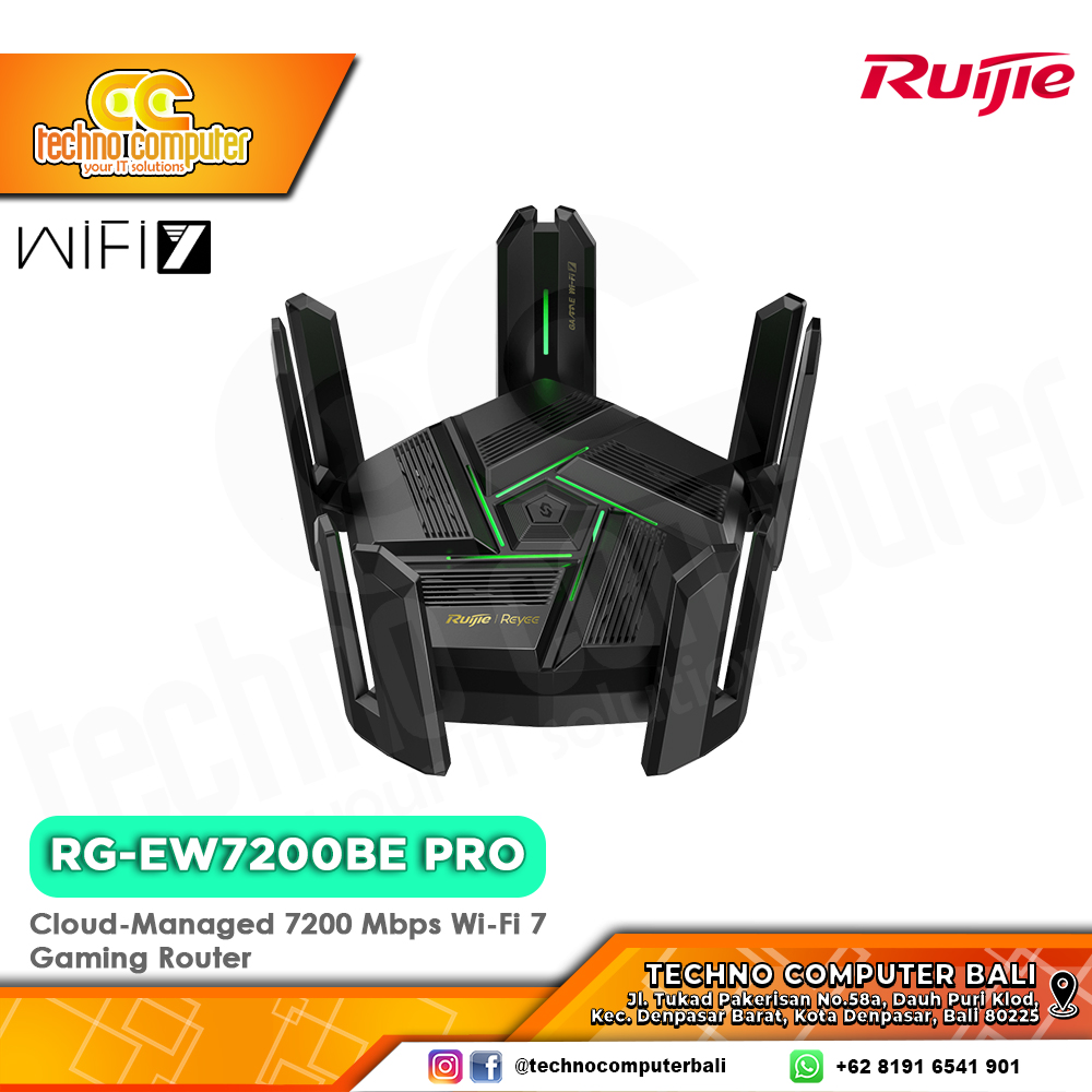 ROUTER RUIJIE/REYEE RG-EW7200BE PRO 7200M Wi-Fi 7 Dual-Band Gigabit Gaming Router