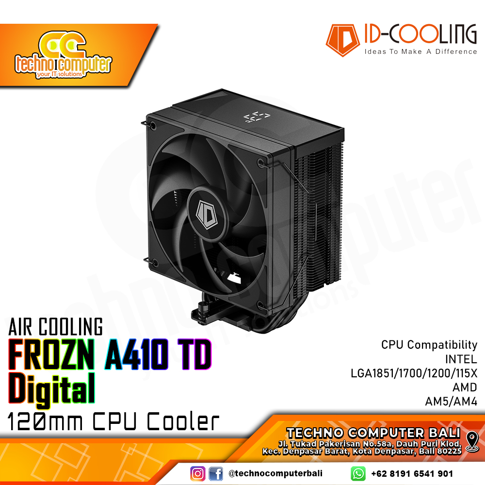 ID-COOLING FROZN A410 TD Digital - CPU Cooler - 120mm Air Cooler