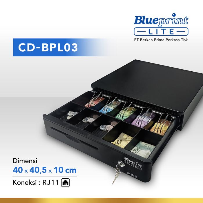 CASH DRAWER BLUEPRINT CD-BPL03 (40 x 40,5 x 10 Cm)