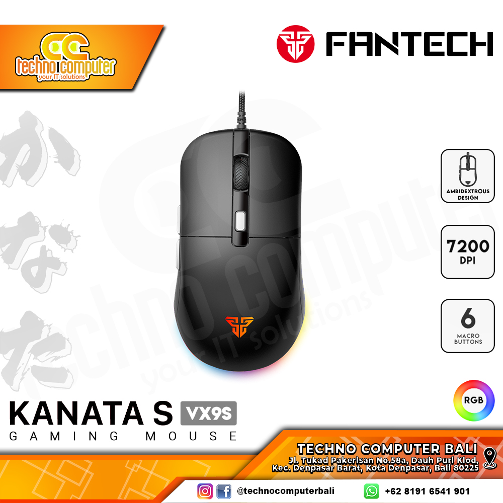 FANTECH KANATA S VX9S Black - Gaming Mouse