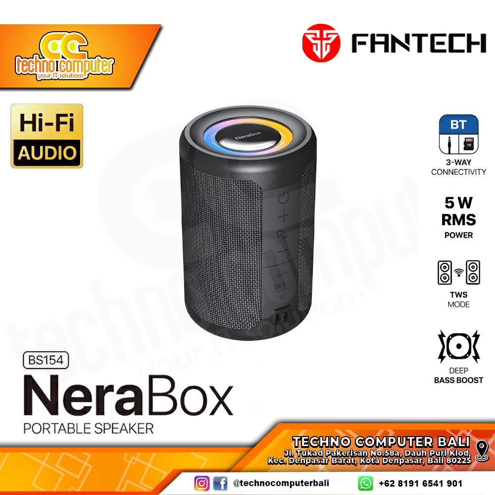 SPEAKER FANTECH NERA BOX BS154 - Black