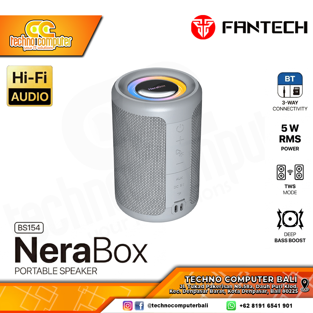 SPEAKER FANTECH NERA BOX BS154 - Grey